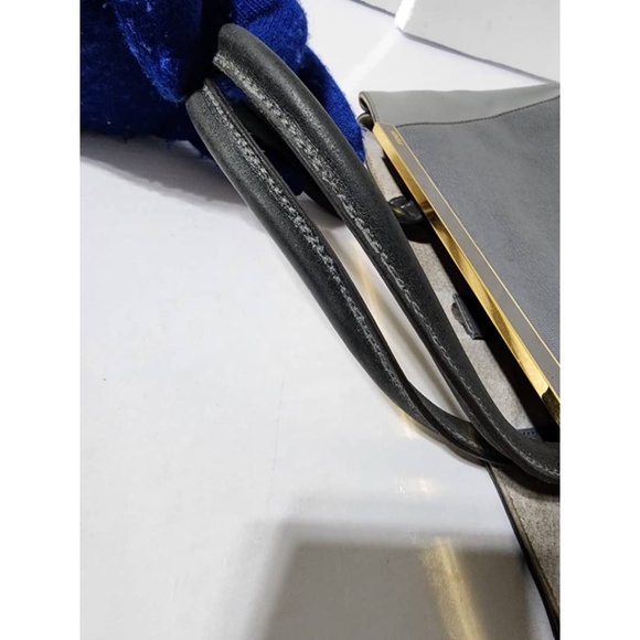 Authentic Fendi 2Jours Leather Shoulder Bag Grey - Picture 5 of 16